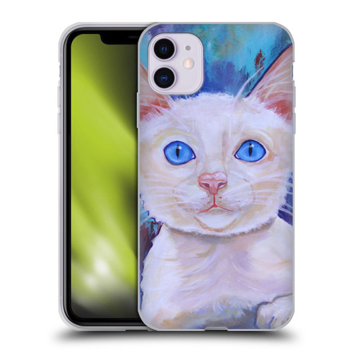 Jody Wright Dog And Cat Collection Pretty Blue Eyes Soft Gel Case for Apple iPhone 11