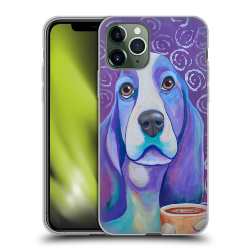 Jody Wright Dog And Cat Collection Caffeine Is Mandatory Soft Gel Case for Apple iPhone 11 Pro