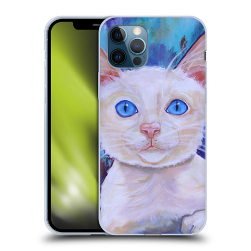 Jody Wright Dog And Cat Collection Pretty Blue Eyes Soft Gel Case for Apple iPhone 12 / iPhone 12 Pro