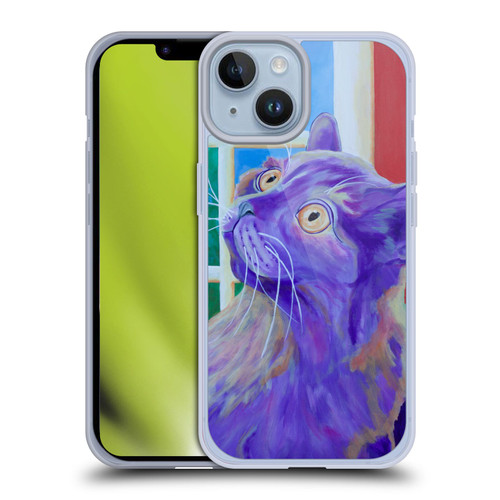 Jody Wright Dog And Cat Collection Just Outside The Window Soft Gel Case for Apple iPhone 14