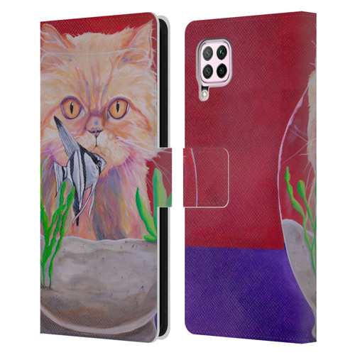 Jody Wright Dog And Cat Collection Infinite Possibilities Leather Book Wallet Case Cover For Huawei Nova 6 SE / P40 Lite