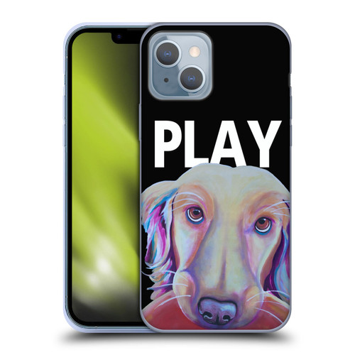 Jody Wright Dog And Cat Collection Playful Soft Gel Case for Apple iPhone 14