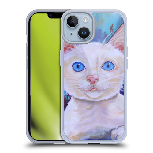 Jody Wright Dog And Cat Collection Pretty Blue Eyes Soft Gel Case for Apple iPhone 14
