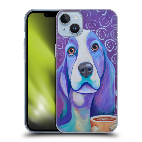 Jody Wright Dog And Cat Collection Caffeine Is Mandatory Soft Gel Case for Apple iPhone 14 Plus