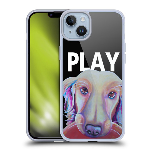 Jody Wright Dog And Cat Collection Playful Soft Gel Case for Apple iPhone 14 Plus
