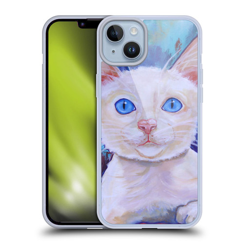 Jody Wright Dog And Cat Collection Pretty Blue Eyes Soft Gel Case for Apple iPhone 14 Plus