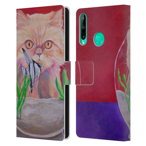 Jody Wright Dog And Cat Collection Infinite Possibilities Leather Book Wallet Case Cover For Huawei P40 lite E