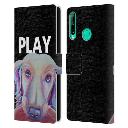 Jody Wright Dog And Cat Collection Playful Leather Book Wallet Case Cover For Huawei P40 lite E