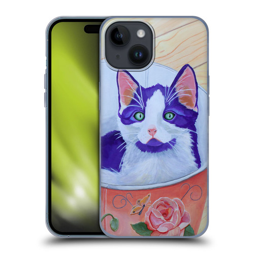 Jody Wright Dog And Cat Collection Bucket Of Love Soft Gel Case for Apple iPhone 15