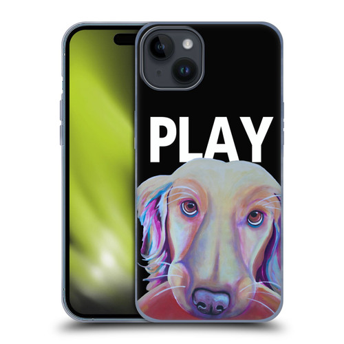 Jody Wright Dog And Cat Collection Playful Soft Gel Case for Apple iPhone 15 Plus