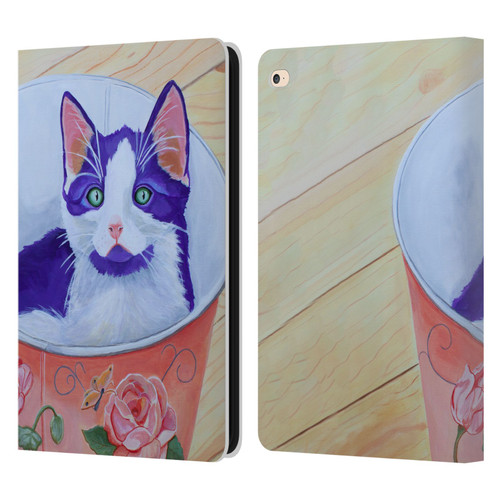 Jody Wright Dog And Cat Collection Bucket Of Love Leather Book Wallet Case Cover For Apple iPad Air 2 (2014)
