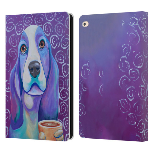 Jody Wright Dog And Cat Collection Caffeine Is Mandatory Leather Book Wallet Case Cover For Apple iPad Air 2 (2014)