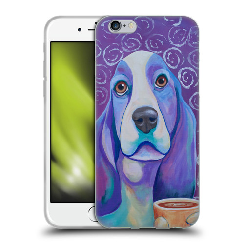 Jody Wright Dog And Cat Collection Caffeine Is Mandatory Soft Gel Case for Apple iPhone 6 / iPhone 6s