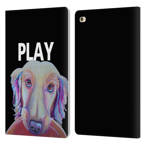 Jody Wright Dog And Cat Collection Playful Leather Book Wallet Case Cover For Apple iPad mini 4