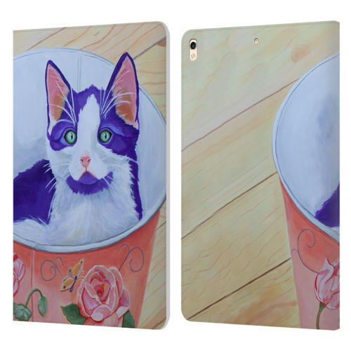 Jody Wright Dog And Cat Collection Bucket Of Love Leather Book Wallet Case Cover For Apple iPad Pro 10.5 (2017)