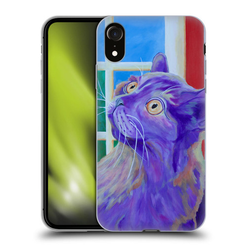 Jody Wright Dog And Cat Collection Just Outside The Window Soft Gel Case for Apple iPhone XR