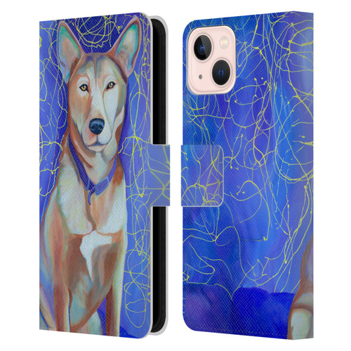Jody Wright Dog And Cat Collection High Energy Leather Book Wallet Case Cover For Apple iPhone 13