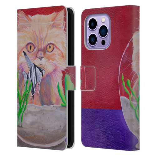 Jody Wright Dog And Cat Collection Infinite Possibilities Leather Book Wallet Case Cover For Apple iPhone 14 Pro Max
