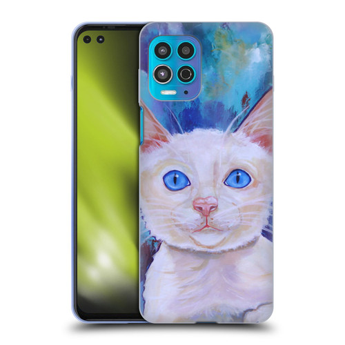 Jody Wright Dog And Cat Collection Pretty Blue Eyes Soft Gel Case for Motorola Moto G100