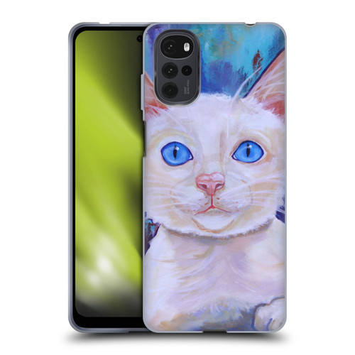 Jody Wright Dog And Cat Collection Pretty Blue Eyes Soft Gel Case for Motorola Moto G22