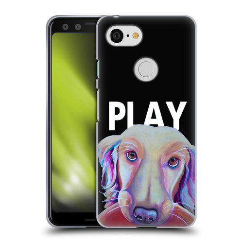 Jody Wright Dog And Cat Collection Playful Soft Gel Case for Google Pixel 3