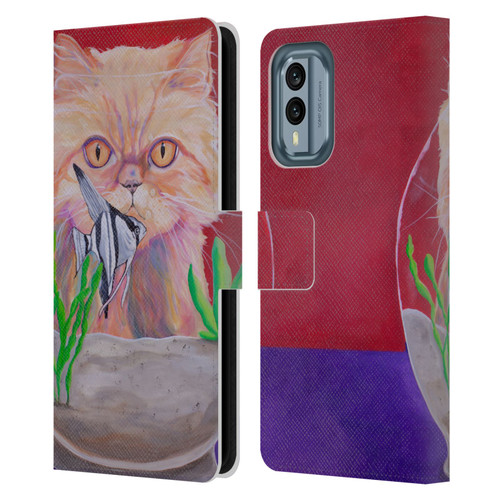 Jody Wright Dog And Cat Collection Infinite Possibilities Leather Book Wallet Case Cover For Nokia X30