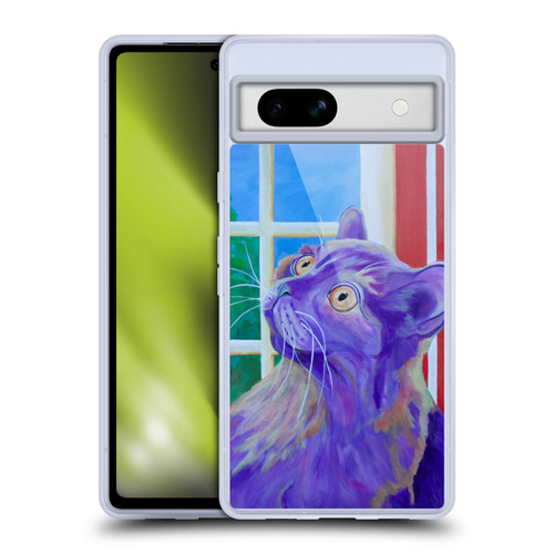 Jody Wright Dog And Cat Collection Just Outside The Window Soft Gel Case for Google Pixel 7a