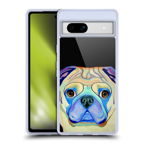 Jody Wright Dog And Cat Collection Pug Soft Gel Case for Google Pixel 7a