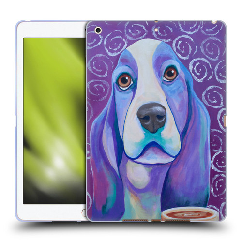 Jody Wright Dog And Cat Collection Caffeine Is Mandatory Soft Gel Case for Apple iPad 10.2 2019/2020/2021