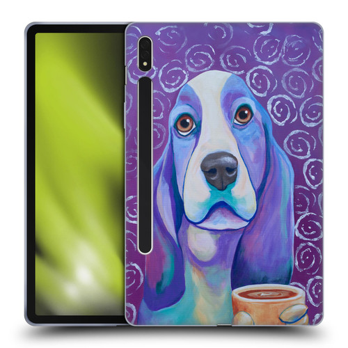Jody Wright Dog And Cat Collection Caffeine Is Mandatory Soft Gel Case for Samsung Galaxy Tab S8