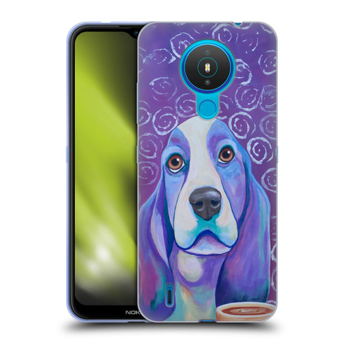 Jody Wright Dog And Cat Collection Caffeine Is Mandatory Soft Gel Case for Nokia 1.4