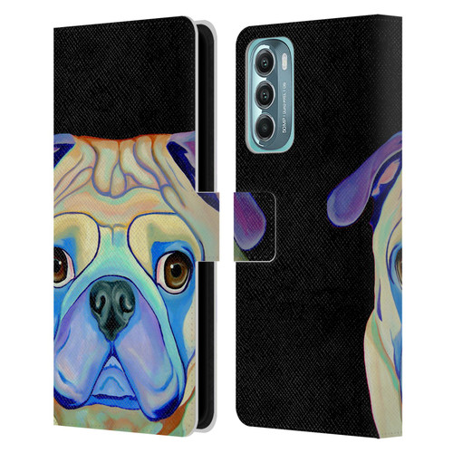 Jody Wright Dog And Cat Collection Pug Leather Book Wallet Case Cover For Motorola Moto G Stylus 5G (2022)