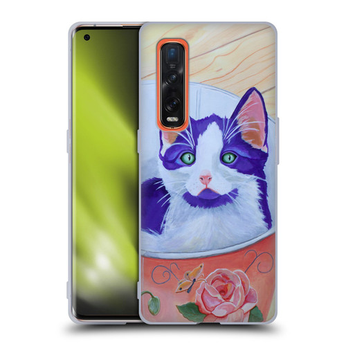 Jody Wright Dog And Cat Collection Bucket Of Love Soft Gel Case for OPPO Find X2 Pro 5G