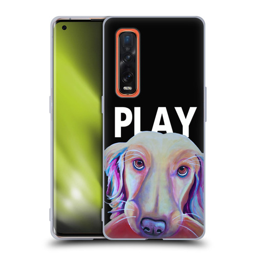 Jody Wright Dog And Cat Collection Playful Soft Gel Case for OPPO Find X2 Pro 5G