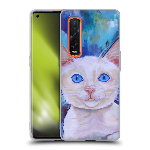 Jody Wright Dog And Cat Collection Pretty Blue Eyes Soft Gel Case for OPPO Find X2 Pro 5G