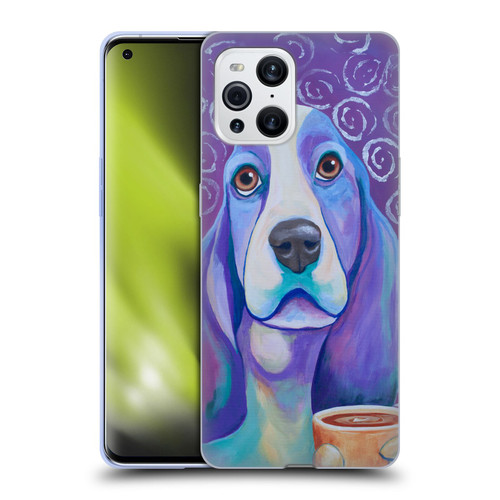 Jody Wright Dog And Cat Collection Caffeine Is Mandatory Soft Gel Case for OPPO Find X3 / Pro