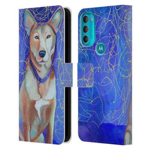 Jody Wright Dog And Cat Collection High Energy Leather Book Wallet Case Cover For Motorola Moto G71 5G
