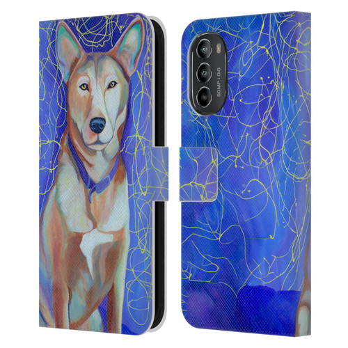 Jody Wright Dog And Cat Collection High Energy Leather Book Wallet Case Cover For Motorola Moto G82 5G