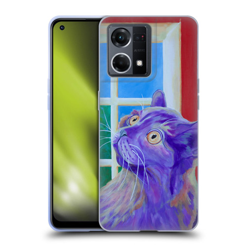 Jody Wright Dog And Cat Collection Just Outside The Window Soft Gel Case for OPPO Reno8 4G