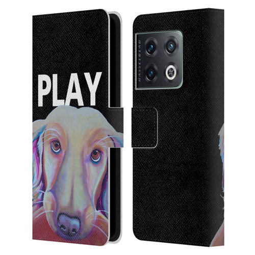 Jody Wright Dog And Cat Collection Playful Leather Book Wallet Case Cover For OnePlus 10 Pro