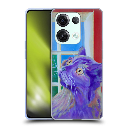 Jody Wright Dog And Cat Collection Just Outside The Window Soft Gel Case for OPPO Reno8 Pro