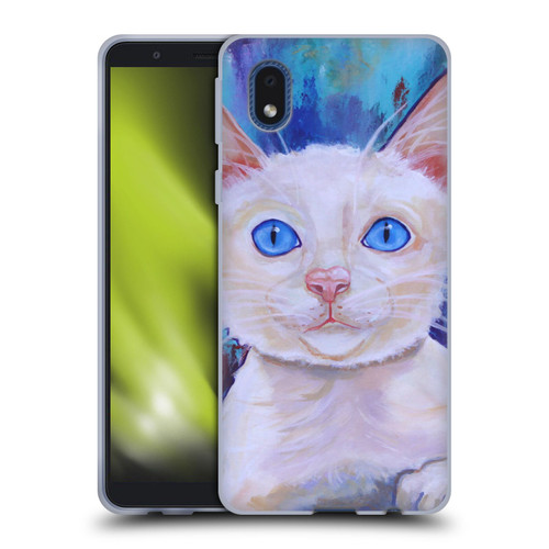 Jody Wright Dog And Cat Collection Pretty Blue Eyes Soft Gel Case for Samsung Galaxy A01 Core (2020)