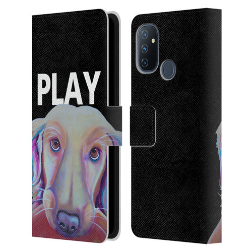 Jody Wright Dog And Cat Collection Playful Leather Book Wallet Case Cover For OnePlus Nord N100