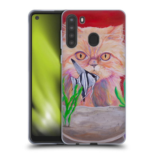 Jody Wright Dog And Cat Collection Infinite Possibilities Soft Gel Case for Samsung Galaxy A21 (2020)