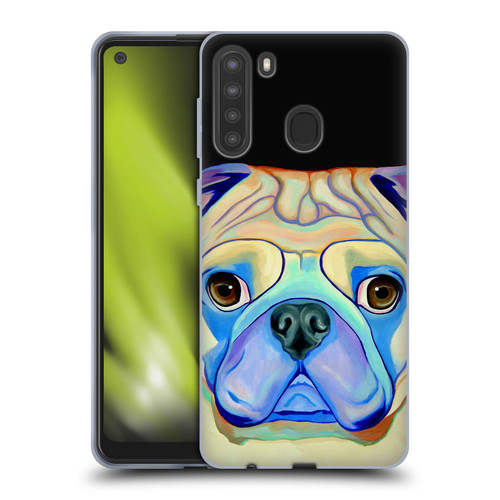 Jody Wright Dog And Cat Collection Pug Soft Gel Case for Samsung Galaxy A21 (2020)