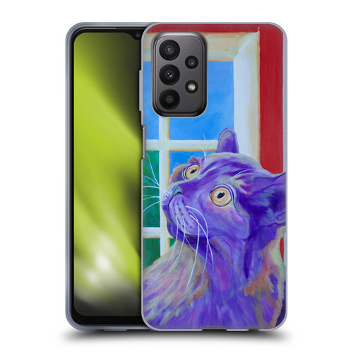 Jody Wright Dog And Cat Collection Just Outside The Window Soft Gel Case for Samsung Galaxy A23 / 5G (2022)