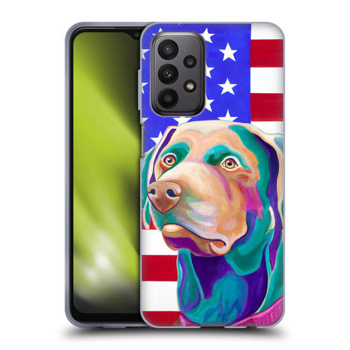 Jody Wright Dog And Cat Collection US Flag Soft Gel Case for Samsung Galaxy A23 / 5G (2022)