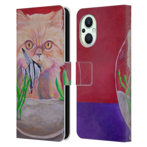 Jody Wright Dog And Cat Collection Infinite Possibilities Leather Book Wallet Case Cover For OPPO Reno8 Lite