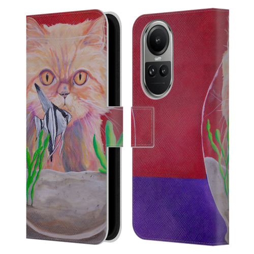 Jody Wright Dog And Cat Collection Infinite Possibilities Leather Book Wallet Case Cover For OPPO Reno10 5G / Reno10 Pro 5G