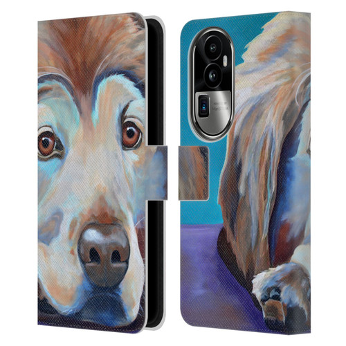 Jody Wright Dog And Cat Collection A Little Rest & Relaxation Leather Book Wallet Case Cover For OPPO Reno10 Pro+